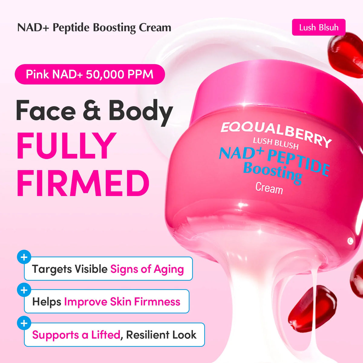EQQUALBERRY NAD+ Peptide Boosting Cream