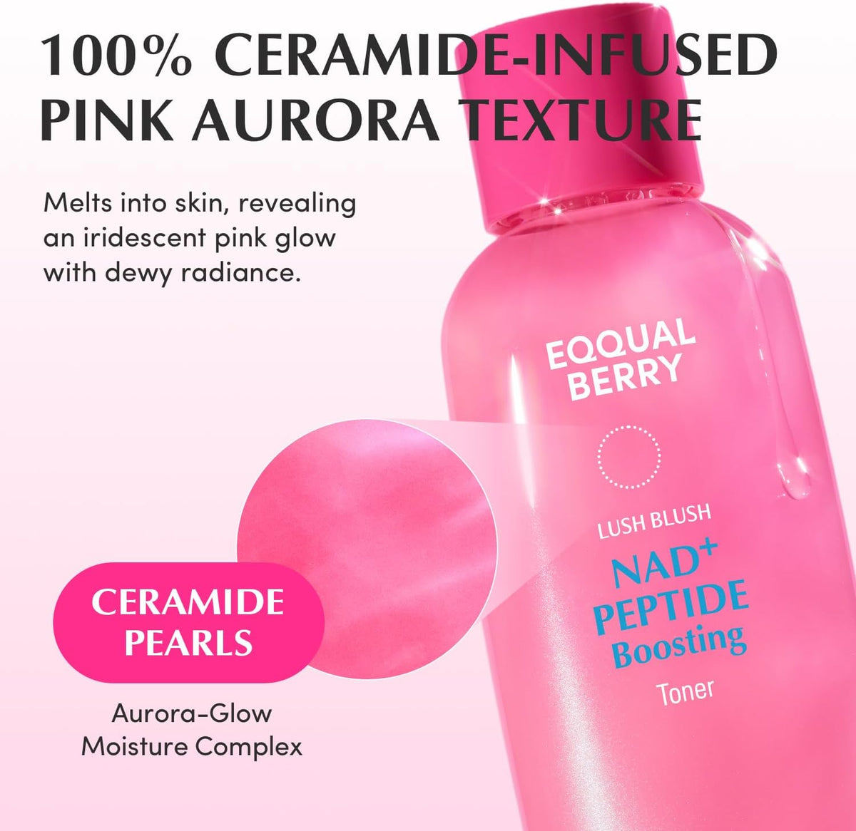EQQUALBERRY Lush Blush NAD+ Peptide Boosting Toner