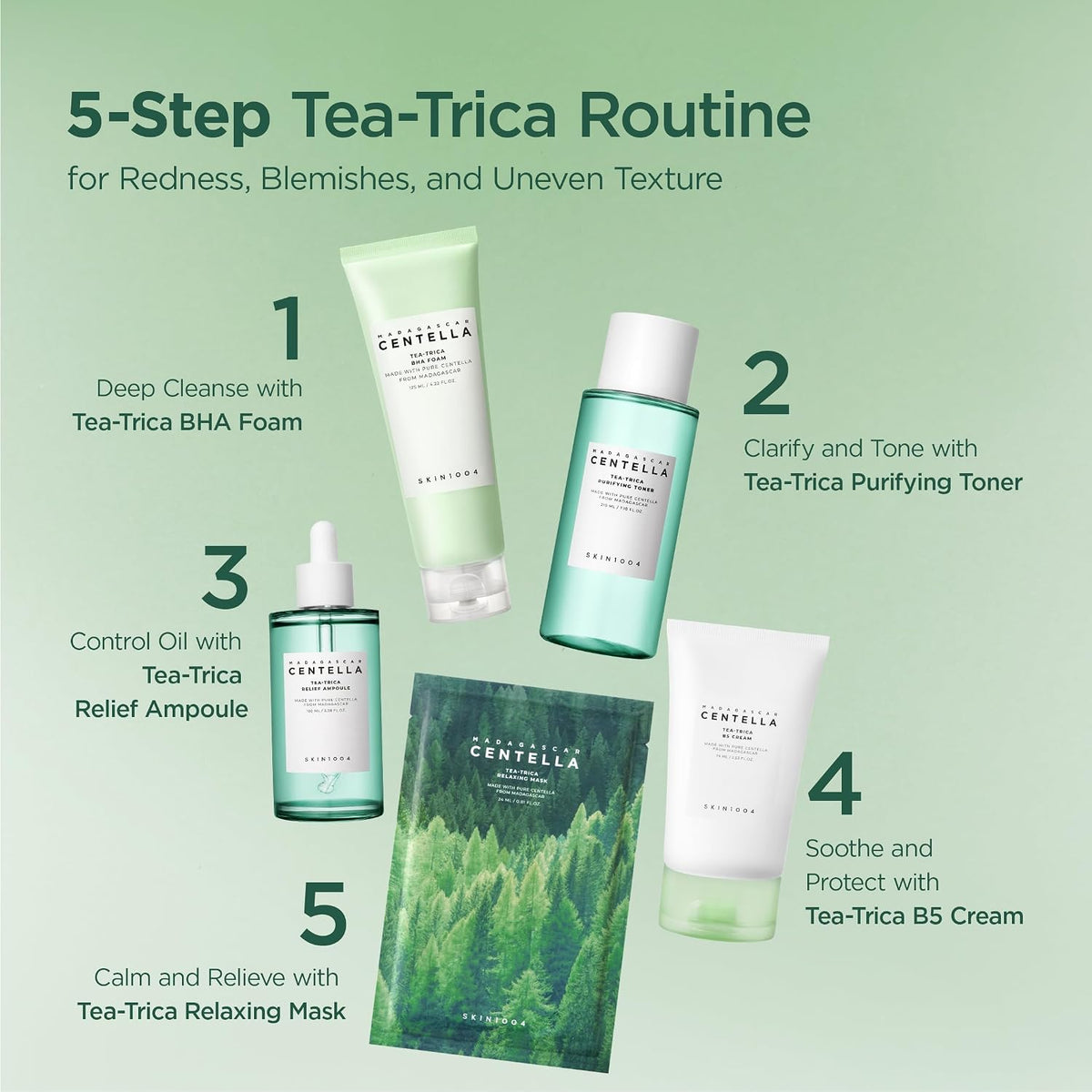 SKIN1004 Madagascar Centella Tea-Trica Relief Ampoule