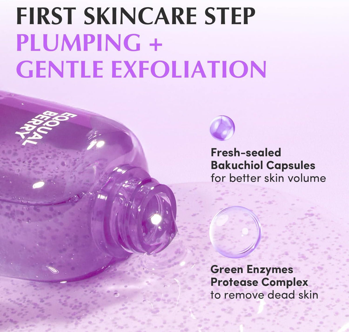 EQQUALBERRY Deep Care Bakuchiol Plumping Capsule Toner