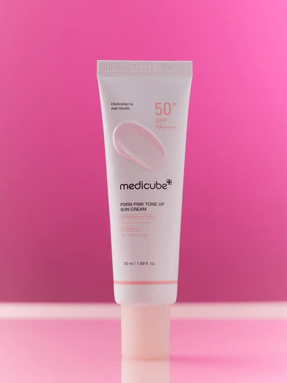 كريم الوقاية من الشمس ميديكيوب PDRN الوردي لتفتيح البشرة بعامل حماية SPF50+ PA+
