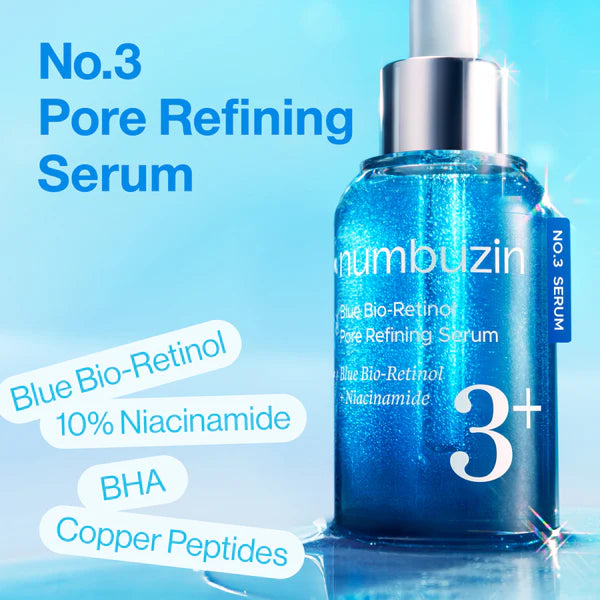 Numbuzin No.3 Blue Bio-Retinol Pore Refining Serum
