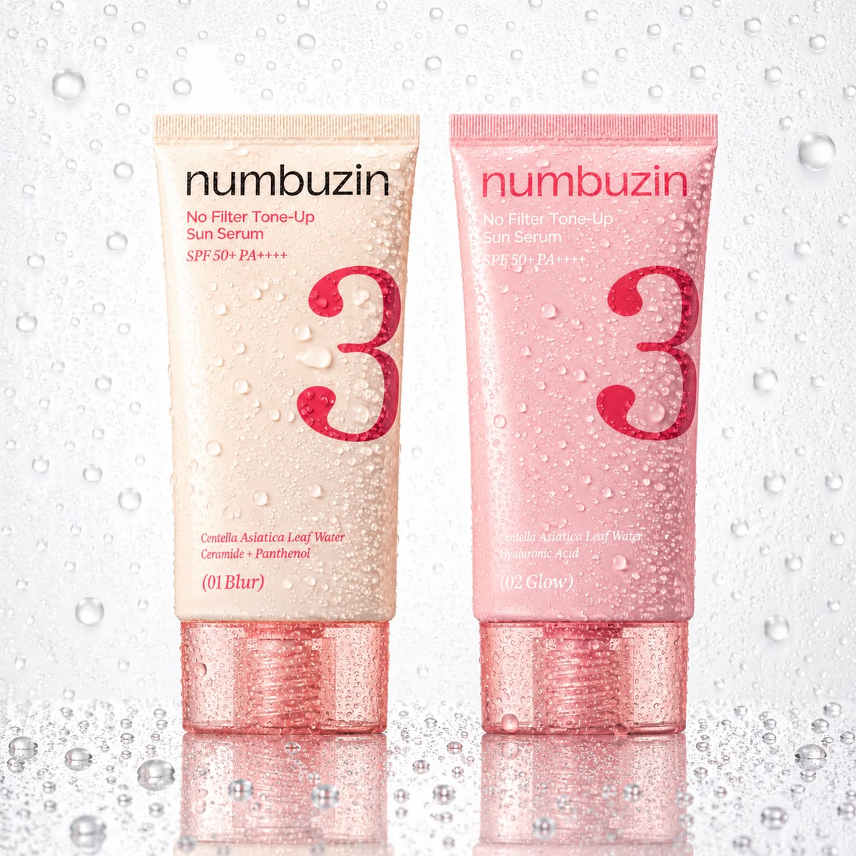 Numbuzin No.3 No Filter Tone Up SPF50+ Sun Serum  02 Glow