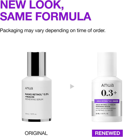 Anua Nano Retinol 0.3% + Niacin Renewing Serum
