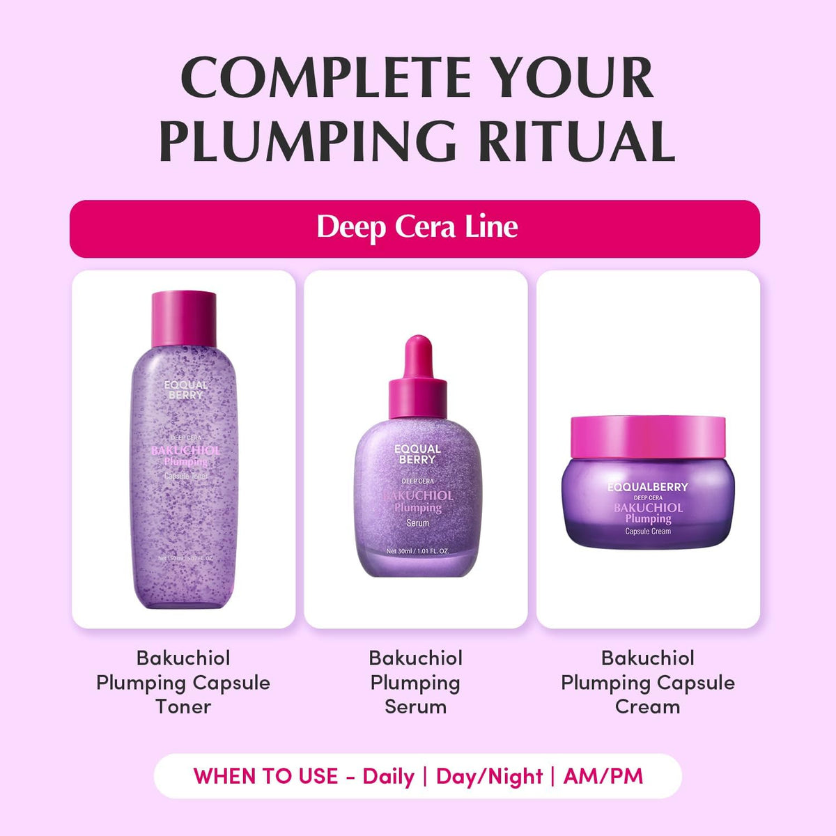 EQQUALBERRY Deep Care Bakuchiol Plumping Capsule Toner