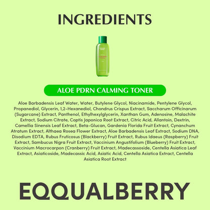 EQQUALBERRY Green Aid Aloe PDRN Calming Toner