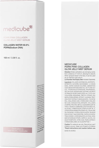 Medicube PDRN Pink Collagen Glow Jelly Mist Serum
