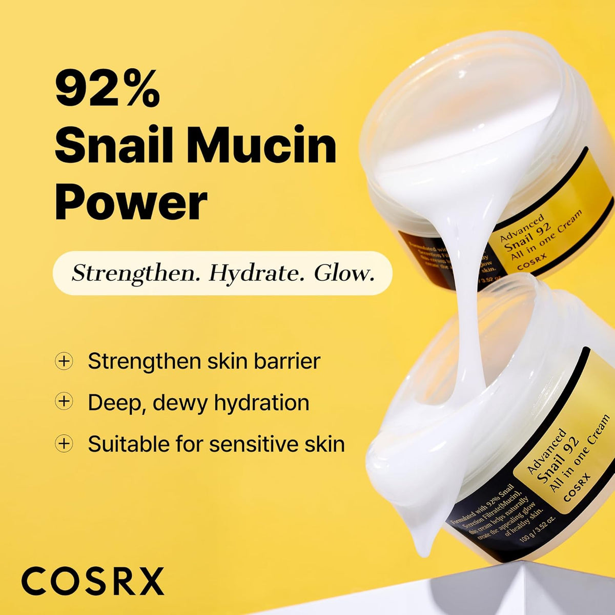 كريم الحلزون المتطور 92 الكل في واحد من COSRX