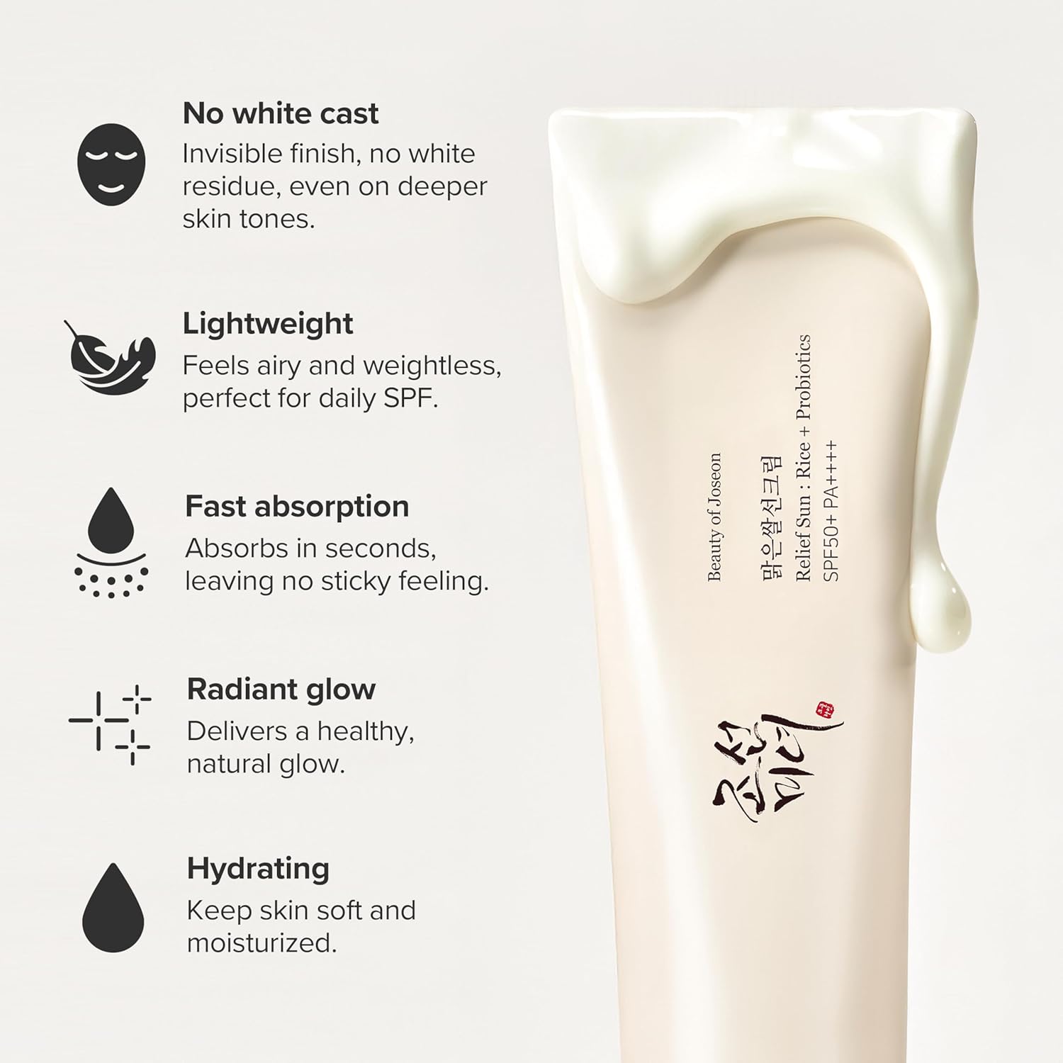 Beauty of Joseon Relief Sun: Rice + Probiotics SPF50+