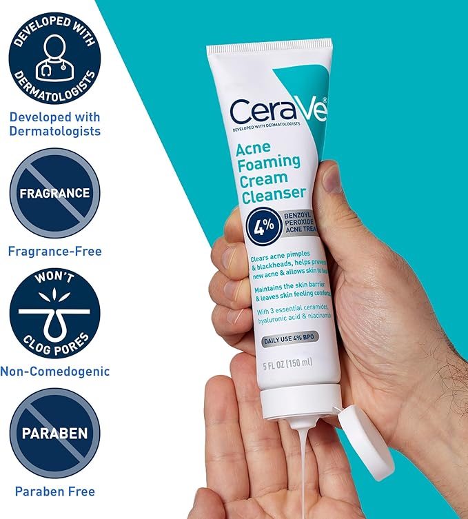 CeraVe Acne Foaming Cream Cleanser 150gm