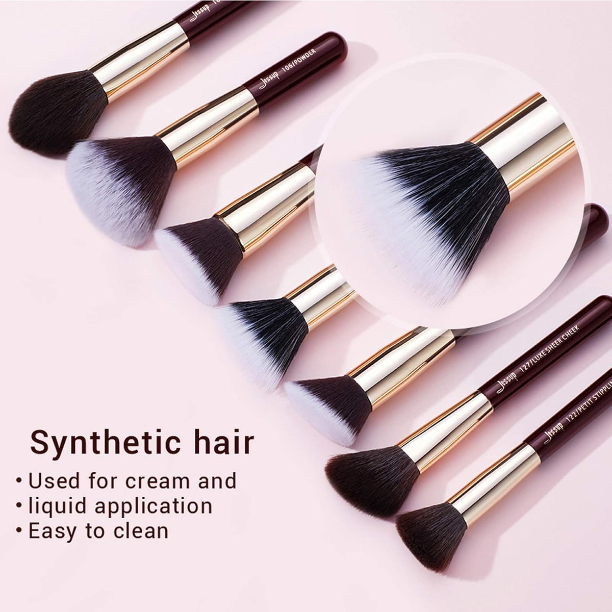 Jessup Makeup Brushes Set Professional 25PCS