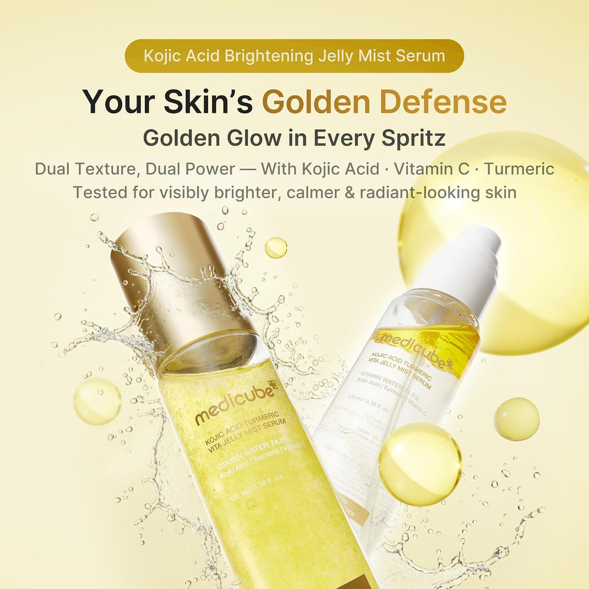 Medicube Kojic Acid Turmeric Vita Jelly Mist Serum