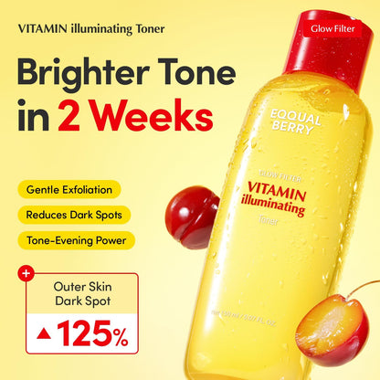 EQQUALBERRY Glow Glitter Vitamin Illuminating Toner