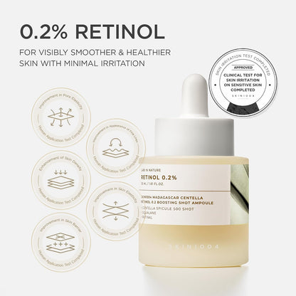 SKIN1004 Madagascar Centella Retinol 0.2 Boosting Shot Ampoule
