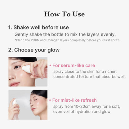 Medicube PDRN Pink Collagen Glow Jelly Mist Serum