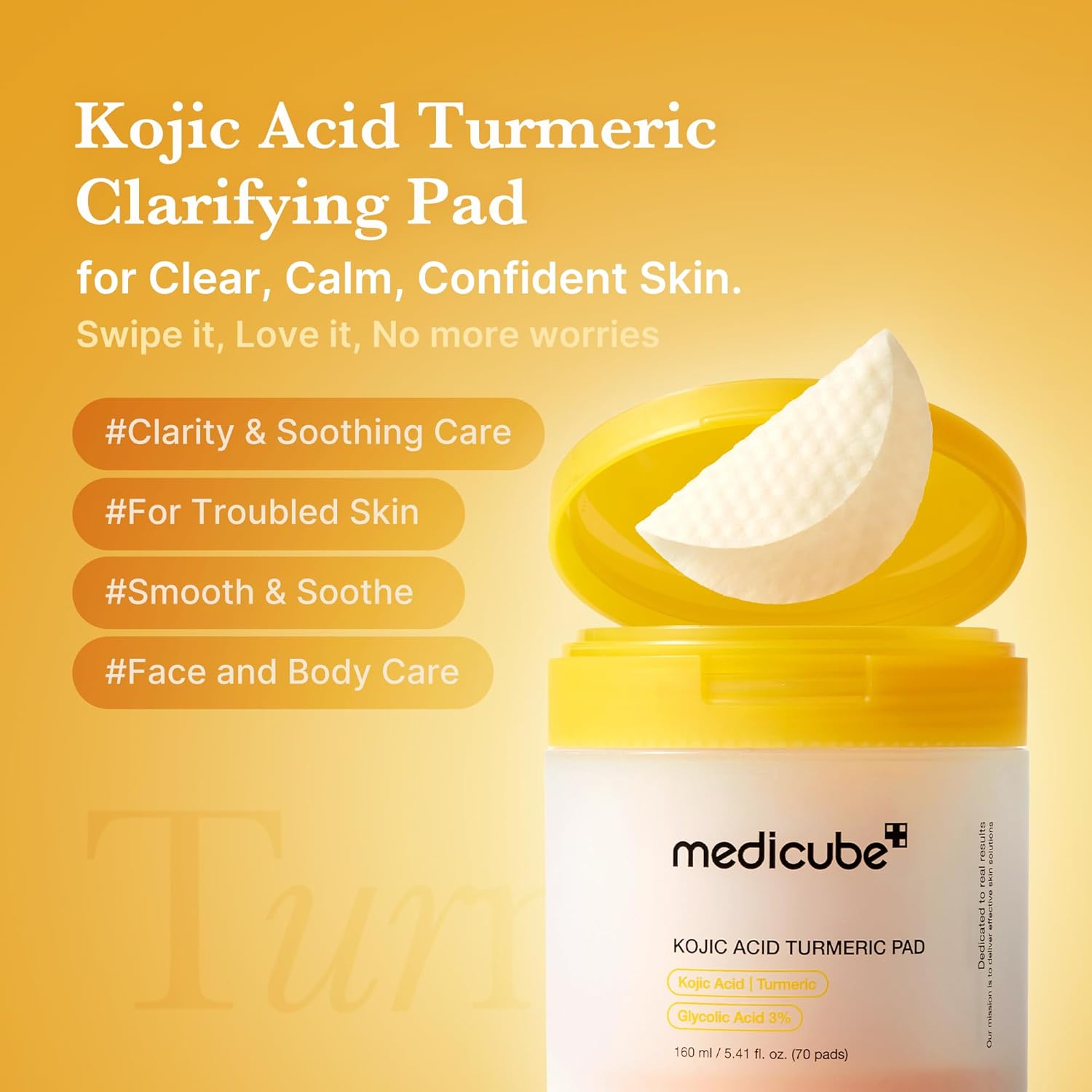 Medicube Kojic Acid Turmeric Pad – 70 Pads