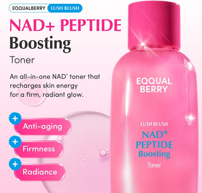 EQQUALBERRY Lush Blush NAD+ Peptide Boosting Toner