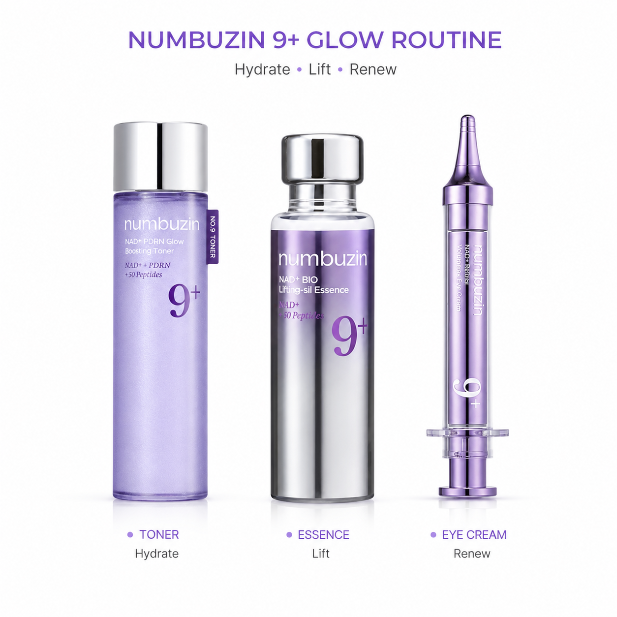 Numbuzin No.9 Ultimate Glow & Lift Routine - 3Steps