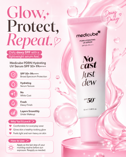 سيروم ميديكيوب PDRN المرطب للحماية من الشمس SPF50+ PA+