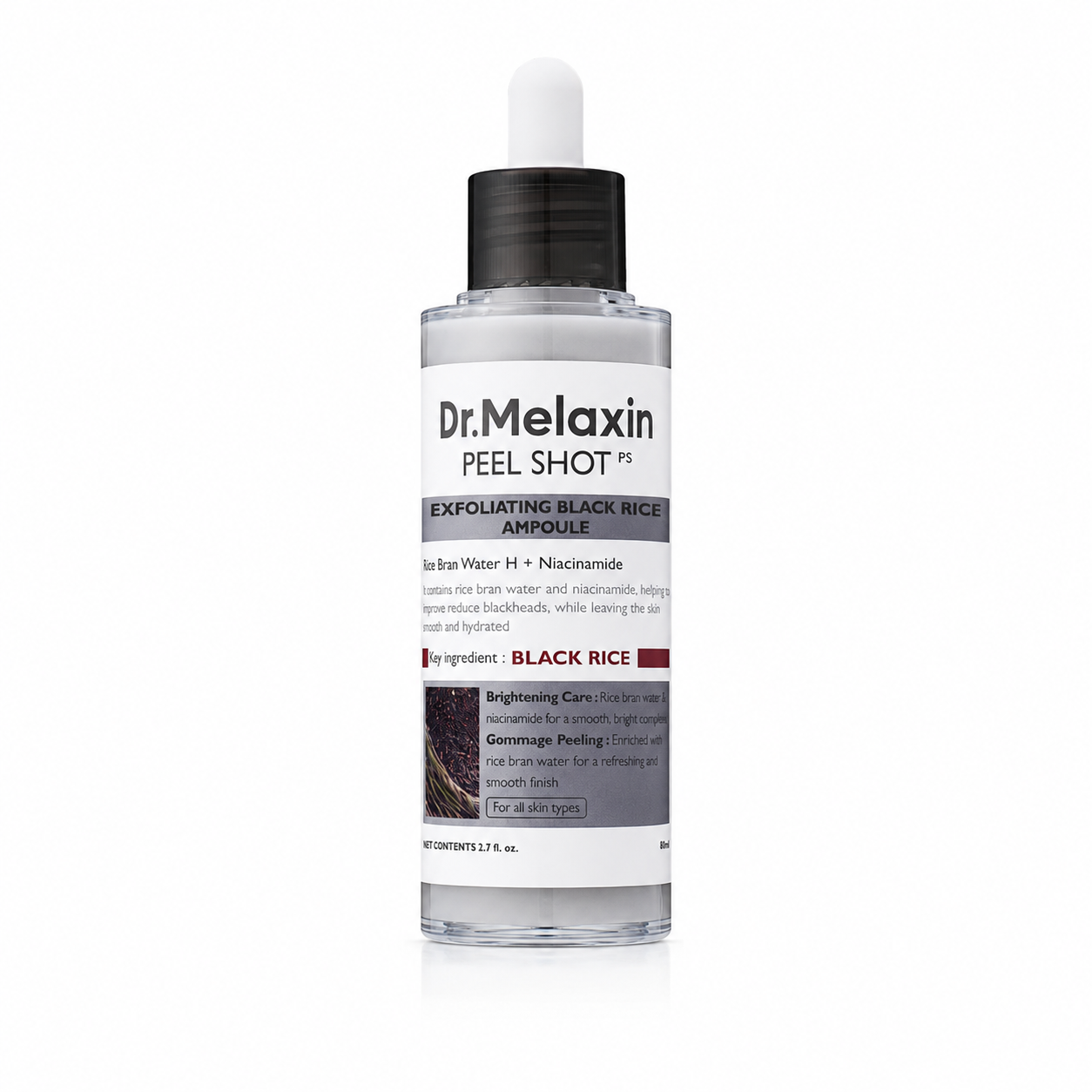 Dr. Melaxin Peel Shot Exfoliant Black Rice Ampoule
