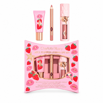 Charlotte Tilbury Juicy, Plumper-Looking Lips Kit is a 3-piece