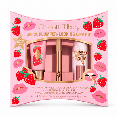 Charlotte Tilbury Juicy, Plumper-Looking Lips Kit is a 3-piece