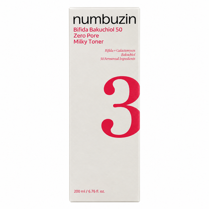 Numbuzin No.3 Bifida Bakuchiol Zero Pore Milky Toner
