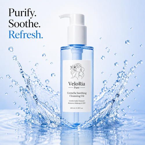 Veloria Pure Blue Calm Cleansing Oil - 200ml