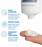 CeraVe Acne Clay-To-Foam Cleanser ,Mask and Spot Treat