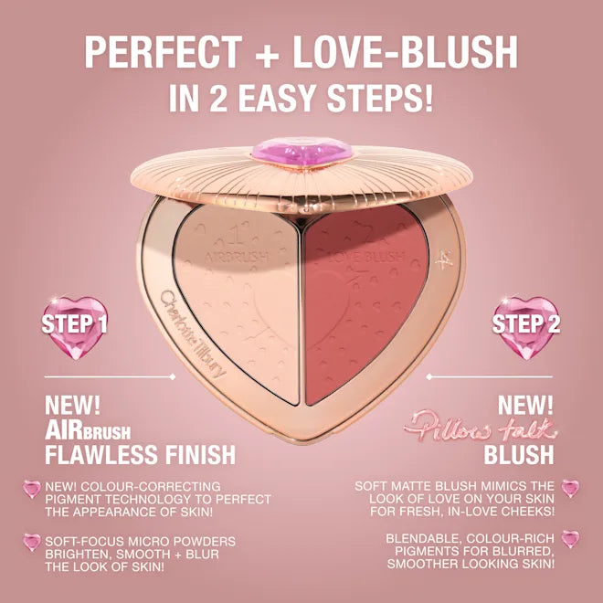 باليت أحمر الخدود Pillow Talk Beauty Soulmates من شارلوت تيلبوري – Flawless Peach