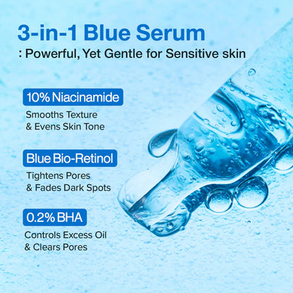 Numbuzin No.3 Blue Bio-Retinol Pore Refining Serum