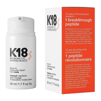 ماسك الشعر K18 Molecular Repair الذي يترك على الشعر ولا يشطف