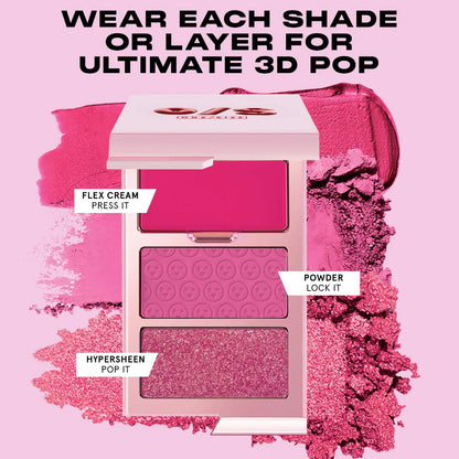ONE/SIZE Cheek Clapper 3D Blush Trio Palette