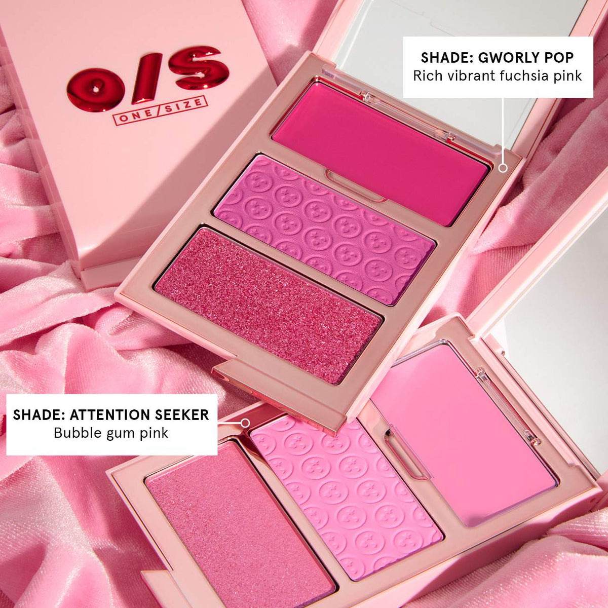 ONE/SIZE Cheek Clapper 3D Blush Trio Palette