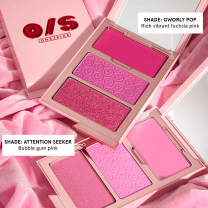 ONE/SIZE Cheek Clapper 3D Blush Trio Palette