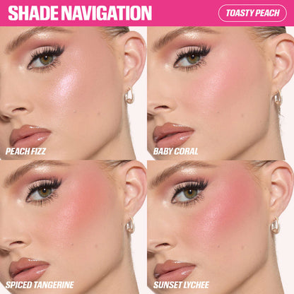 HUDA BEAUTY Blush Filter Blurring Blushlighters Palette - Toasty Peach