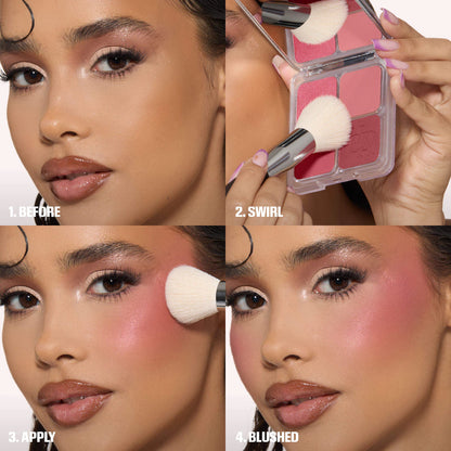 HUDA BEAUTY Blush Filter Blurring Blushlighters Palette - Toasty Peach