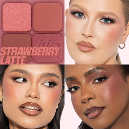 HUDA BEAUTY Blush Filter Blurring Blushlighters Palette - Strawberry Latte