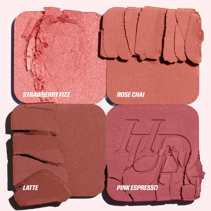 HUDA BEAUTY Blush Filter Blurring Blushlighters Palette - Strawberry Latte
