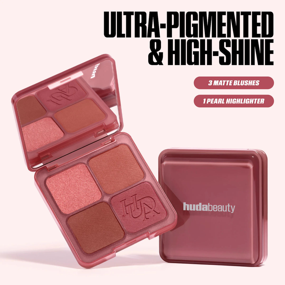 HUDA BEAUTY Blush Filter Blurring Blushlighters Palette - Strawberry Latte
