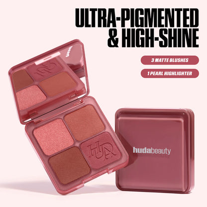 HUDA BEAUTY Blush Filter Blurring Blushlighters Palette - Strawberry Latte